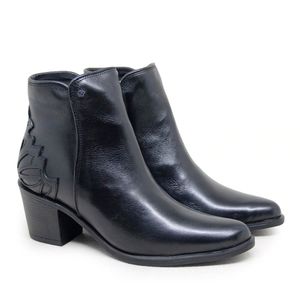 Bota New Western Couro Preto - NWE015