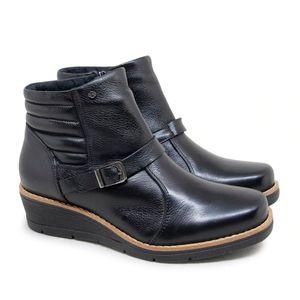 Bota Nice Couro Preto - NIC041