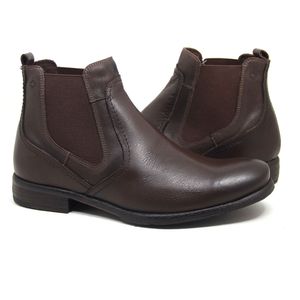 Bota Gua9322 de Calçar em Couro Café Fumex Old