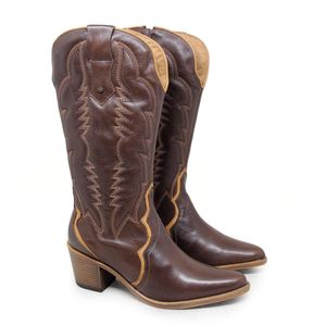 Bota Nashiville Couro Terracota - NAS004