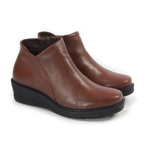 Bota Nice Couro Mogno - NIC001