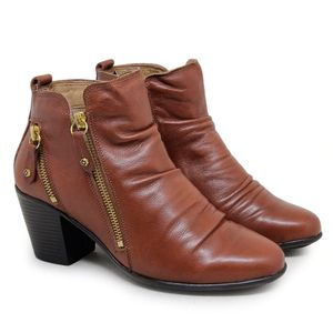 Bota New Fiji Couro Mogno - NFI003