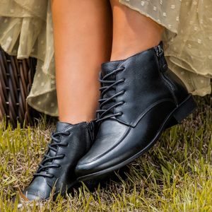Bota Luna Couro Preto - LUN021