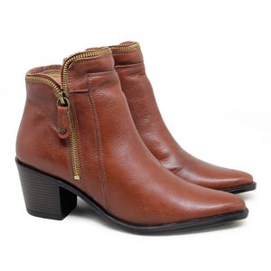 Bota Loren Couro Mogno - LOR001