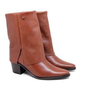 Bota Loren Couro Mogno - LOR005