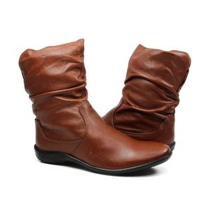 Bota Angel Couro Mogno - ANG001
