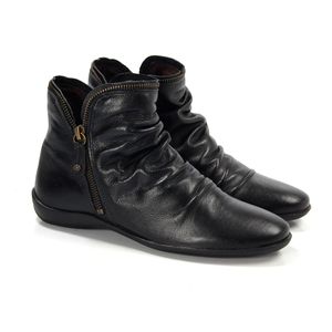 Bota Angel Couro Preto Lustro - ANG820G