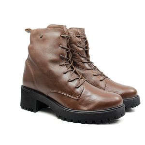 Bota Munique Couro Terracota - MUN017