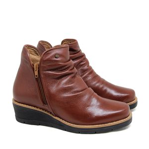 Bota Nice Couro Mogno - NIC009