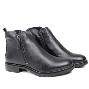 Bota Diana Couro Preto - DIA017