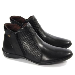 Bota Angel Couro Preto - ANG012