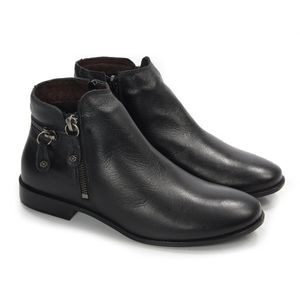 Bota Luna Couro Preto - LUN002G