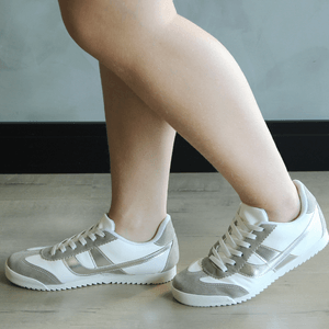 Tenis Liane Branco Cinza Prata - LIA001