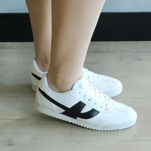 Tenis Liane Branco Preto - LIA001