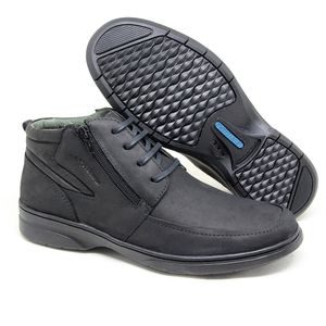 Coturno Guadalupe Confy Couro Preto - GUAFY4471