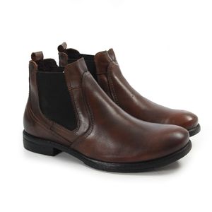 Coturno Guadalupe Couro Pinhão Preto - GUA9330L