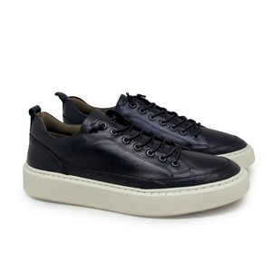 Tenis Detroit Couro Roma Preto - DET023