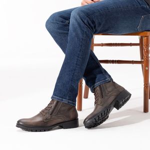 Coturno Rocker Couro Pinhão - ROC1357L