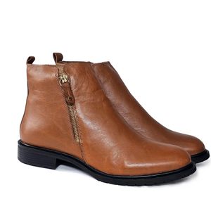 Bota Diana Couro Tan - DIA017