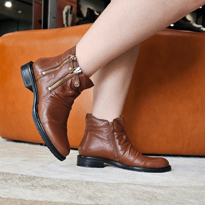 Bota Diana Couro Mogno - DIA016