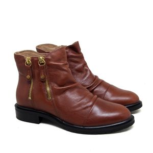 Bota Diana Couro Mogno - DIA016