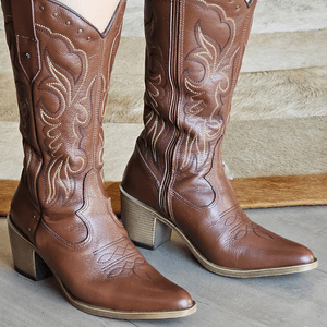 Bota Nashville Couro Mogno Terracota - NAS002