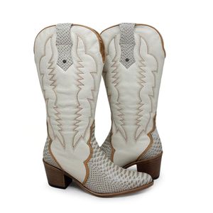 Bota Nashville Couro Anac Off White Caramelo Cristal - NAS004V