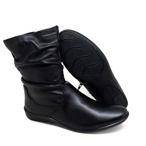 Bota Angel Couro Preto - ANG001