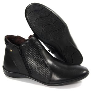 Bota Angel Couro Preto - ANG012G