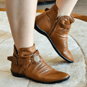 Bota Angel Couro Tan - ANG024