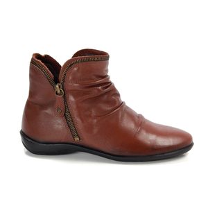 Bota Angel Couro Comfort Mogno - ANG811