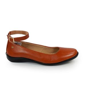 Sapatilha Angel Couro Tan - ANG1013
