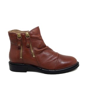 Bota Diana Couro Mogno - DIA016