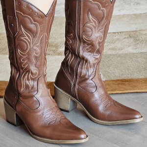 Bota Nashville Couro Mogno Terracota - NAS002