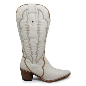 Bota Nashville Couro Cristal Caramelo - NAS004