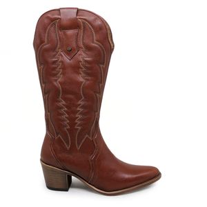 Bota Nashville Couro Mogno - NAS004