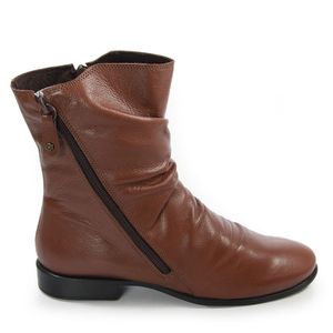 Bota Luna Couro Comfort Mogno - LUN004