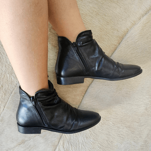 Bota Luna Couro Preto - LUN679
