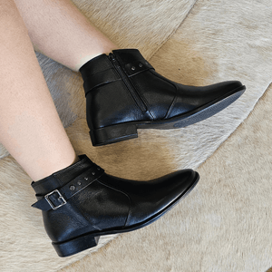 Bota Luna Couro Preto - LUN026