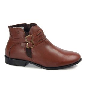 Bota Luna Couro Mogno - LUN681