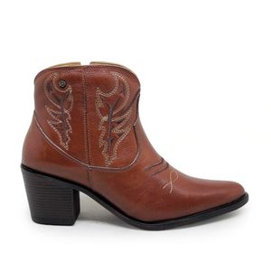 Bota New Western Couro Mogno - NWE018
