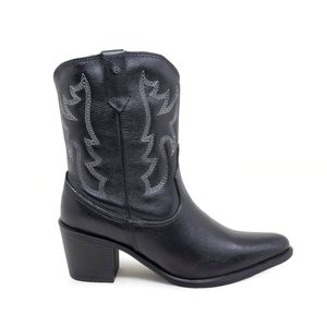 Bota New Western Couro Preto - NWE007