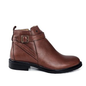 Bota Fivela Diana Couro Mogno - DIA019