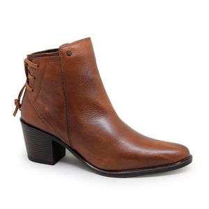 Bota New Western Couro Tan Terracota Velluto Cafe - NWE017