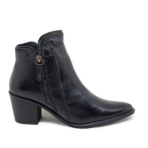 Bota Loren Couro Preto - LOR001