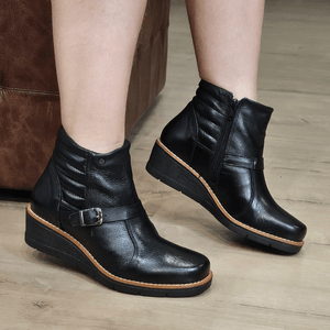 Bota Nice Couro Preto - NIC041