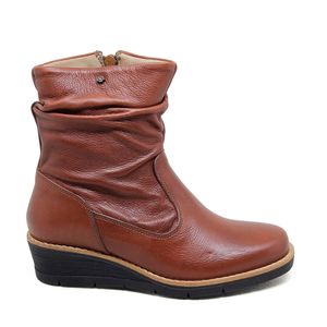 Bota Nice Couro Mogno - NIC002