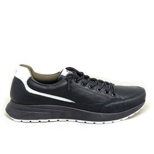 Sapatenis Kingston Couro Preto Gelo - KIN008