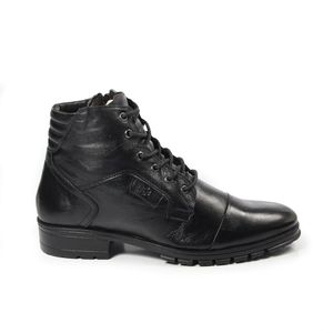 Coturno Rocker Couro Preto - ROC1355L