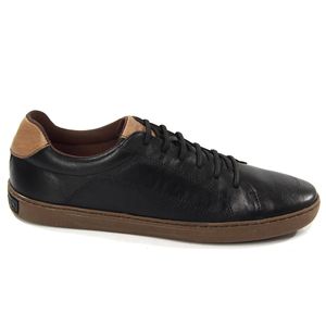 Kit Sapatênis Bil008K Couro Preto/Amêndoa